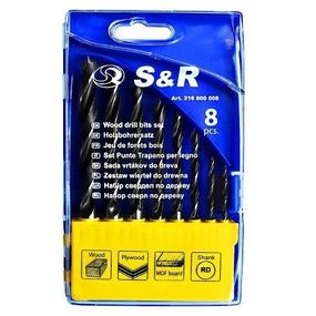 Набір свердел по дереву S & R 8 шт. 216800008