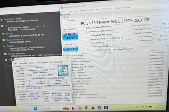 Ультрабук Dell Latitude 7420 / 14" (1920x1080) IPS / Intel Core i5-1145G7 (4 (8) ядра по 4.4 GHz) / 16 GB DDR4 / 256 GB SSD / Intel Iris Xe Graphics / WebCam б/в | Зображення 8