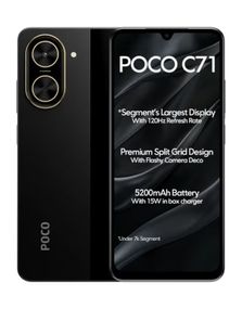 Смартфон POCO C71 3/64GB Black EU (adapter)