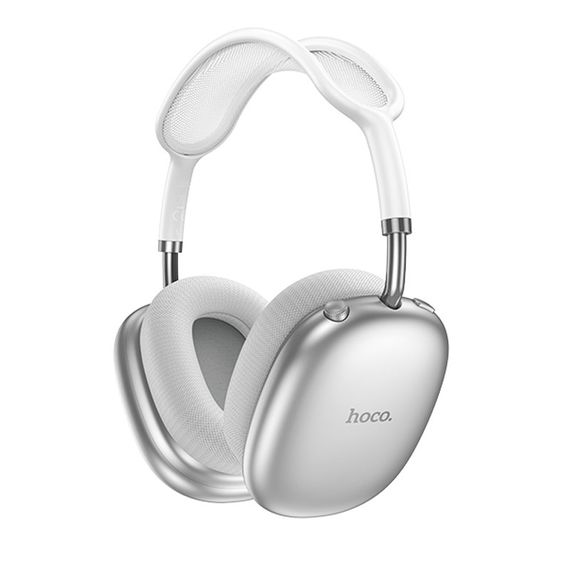 Накладні бездротові навушники Hoco W55 Plus Happiness ANC noise reduction Silver