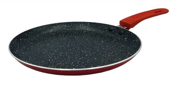 Сковорода для блинов антипригарная Con Brio Eco Granite 23 см CB-2324 алюминиевая красная