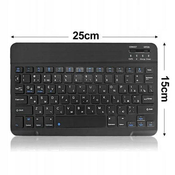 Клавиатура с мышкой Combo 9212 для планшета телефона Bluetooth iPad iPhone Android Type-C Черный | Зображення 4