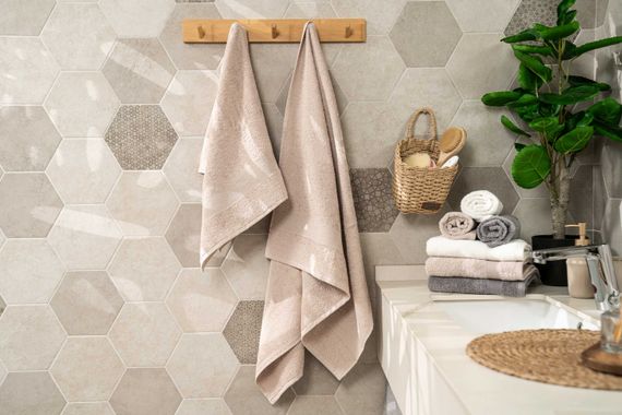 Рушник махровий Ardesto Benefit, 70х140см, 100% бавовна, айворі (ART2470IV) | Зображення 1