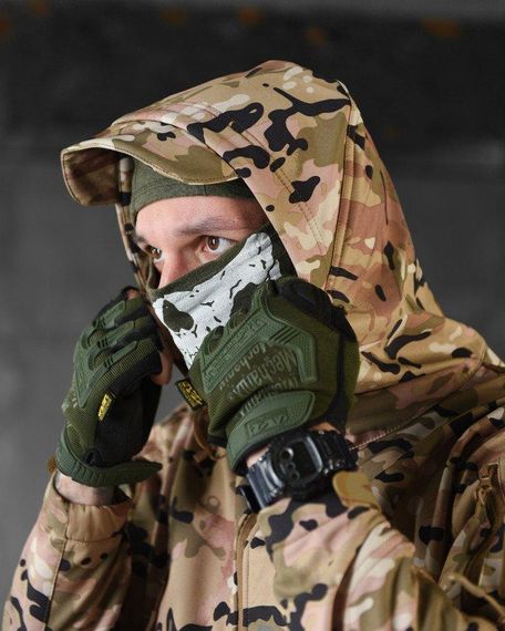 Демісезонна тактична куртка Soft Shell Windstoper мультікам ВТ6541 | Зображення 7