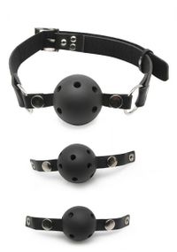 Набір кляпів Ball Gag Training System, Черный, S, M and L