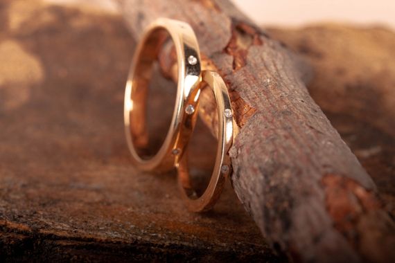 Обручальное кольцо из красного золота 15 | Зображення 6