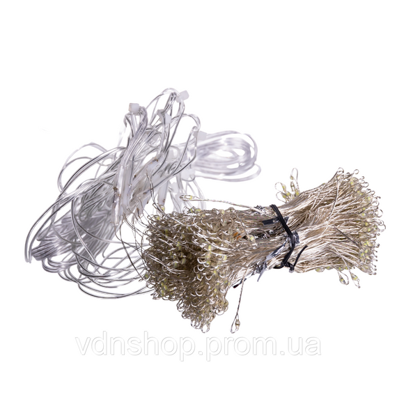 Новогодняя гирлянда комнатная штора роса Хвойная лапа 3х3 м 600 LED Белый свет D600LED3MW | Зображення 5