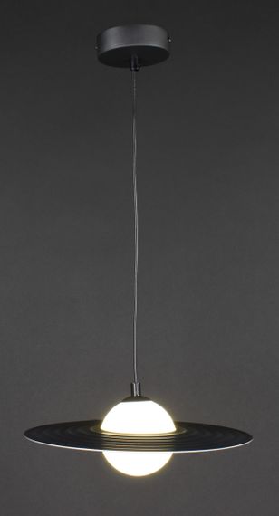 Люстра підвісна на 1 лампочку 27234 Чорний 20-200х30х30 см. | Зображення 7