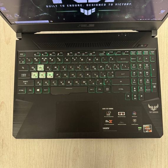 Игровой ноутбук Asus TUF FX505DT / 15.6" (1920x1080) IPS / AMD Ryzen 5 3550H (4 (8) ядра по 2.1 - 3.7 GHz) / 8 GB DDR4 / 512 GB SSD / nVidia GeForce GTX 1650, 4 GB GDDR5, 128-bit / WebCam б/у | Зображення 3