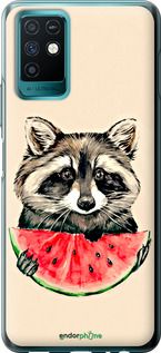 Чохол на Infinix Note 10 Єнотик з кавуном "4605u-2763-2448"