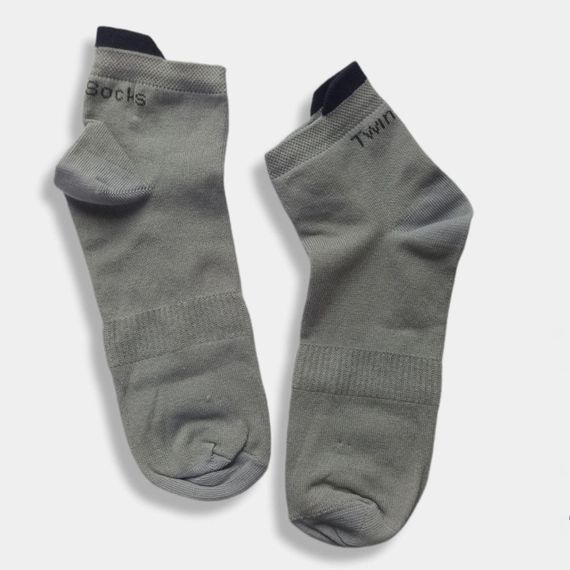 Короткі спортивні шкарпетки жіночі Twinsocks р-21-23(36-38),23-25(38-40) чорний, сірий, білий, червоний | Зображення 2
