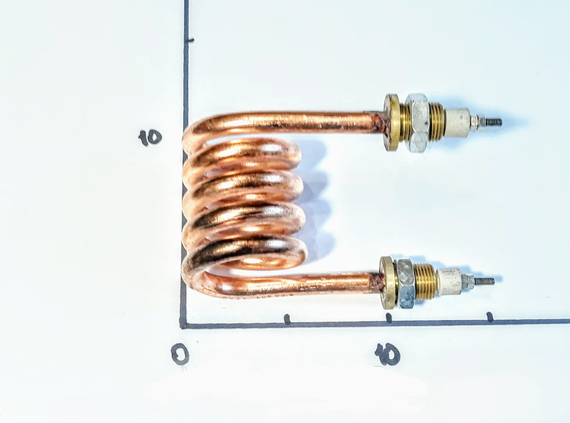 Тэн медный 1800W D10 штуцер м18 водяной дистиляторный | Зображення 4