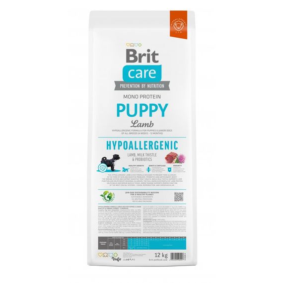 Корм сухий Brit Care Dog Hypoallergenic Puppy для цуценят гіпоалергенний з ягням 12 кг | Зображення 3