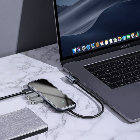 USB-Хаб Baseus Multi-functional (Type-C to 3xUSB3.0+HD4K+SD/TF+PD) | Зображення 2