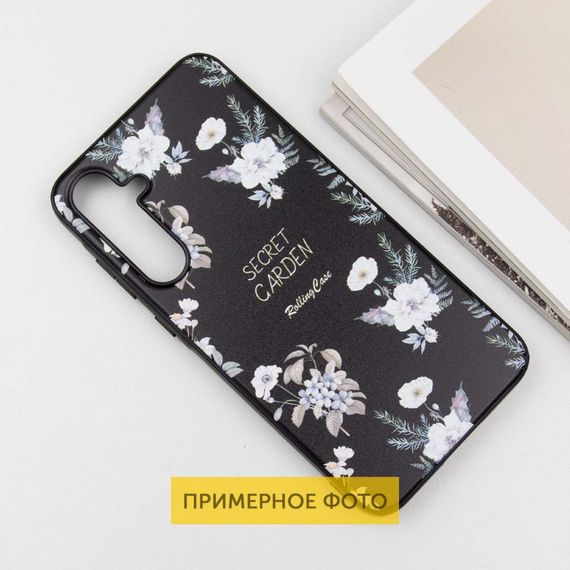 TPU+PC чехол Secret Garden для Xiaomi Redmi 13C / Poco C65 Black | Зображення 2