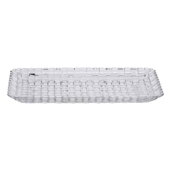 Блюдо для закусок скляне 25*12,5*1,5 см прямокутне HP-YH-33