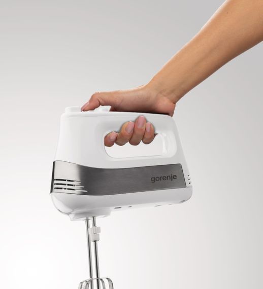 Міксер Gorenje стаціонарний 500Вт, насадки-4, чаша-пластик, 3л, білий (M500DCS) | Зображення 7