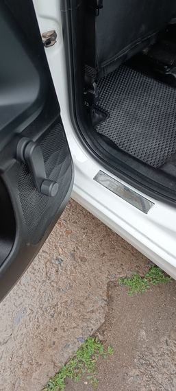 Накладки на пороги Carmos V1 Aegea (4 шт, нерж) для Fiat Tipo 2016-2024 гг | Зображення 3