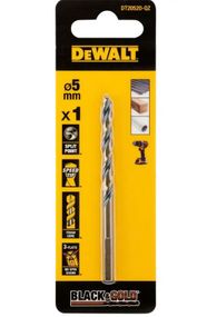 Свердло по металу DeWalt BLACK & GOLD HSS-G 5 мм (DT20520)