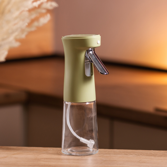 Бутылка для масла с распылителем 250 мл бутылка для подсолнечного, оливкового масла с пульверизатором Зеленый | Зображення 5