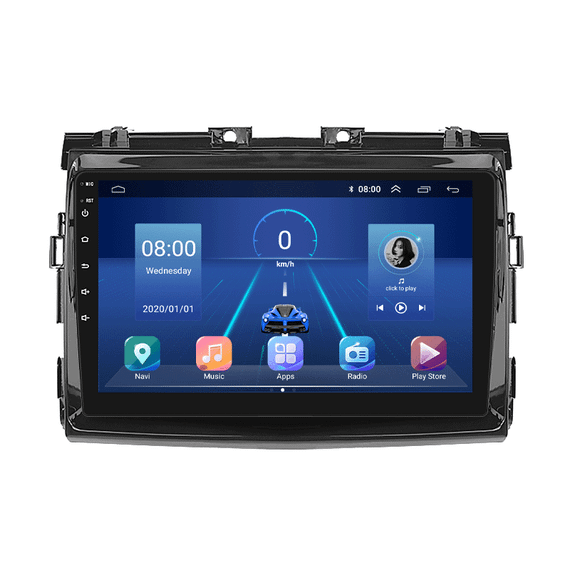 Штатная магнитола 9" Lesko для Toyota Previa III (XR50) 2006-2019 6/128Gb 4G Wi-Fi GPS Top Тойота
