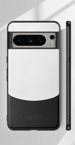 Google Pixel 6A чохол Leather білий