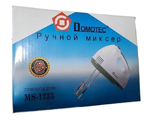 Міксер ручний Domotec MS-1333 200 Вт 7 швидкостей для кухні з насадками | Зображення 7