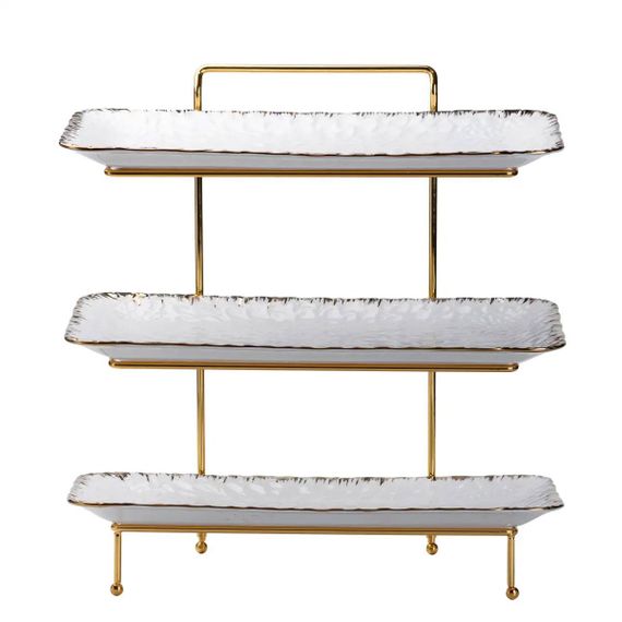 3-ярусная фруктовница 35,5 x 21 x 37 белая