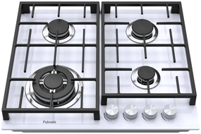 Варильна поверхня газова Fabiano FHG 8244 VGHT White Glass 8111.406.1471