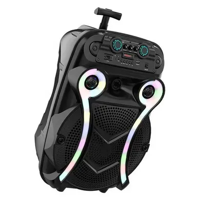 Портативна колонка бумбокс XPRO ZQS15102 валіза 30Вт, USB, SD, FM радіо, Bluetooth, 1 мікрофон, ДК (MER-15703) | Зображення 3