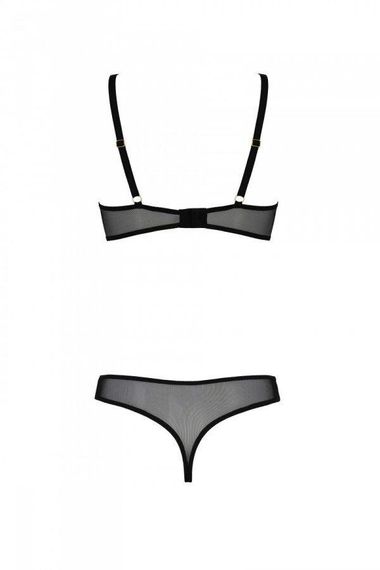 Еротичне боді Passion MARINA BODY, S/M, beige, з відкритими чашками sexstyle | Зображення 9