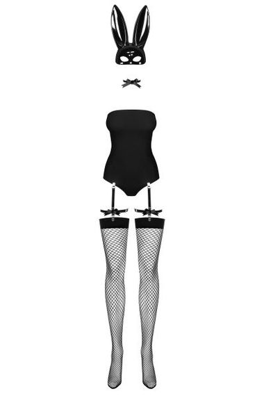 Костюм зайчика чорний Obsessive Bunny costume S/M | Зображення 3