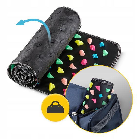 Килимок ортопедичний 4FIZJO 120 x 35 см з каменями для масажу ніг Black (P-5905973403160) | Зображення 3