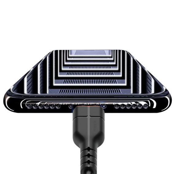 USB кабель Kaku KSC-225 USB - Lightning 1m - Black | Зображення 3