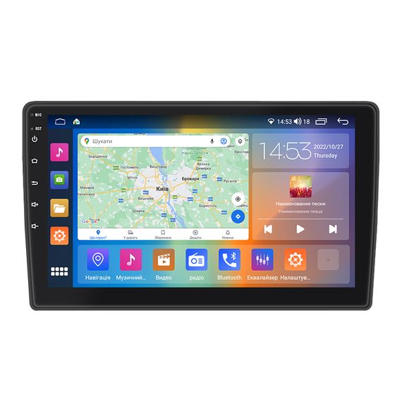 Штатна магнітола 10" Lesko для Volkswagen Caddy III Рестайлинг 2010-2015 2/32Gb CarPlay 4G Wi-Fi GPS Prime