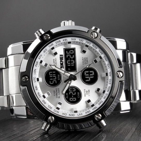 Skmei 1389SI Silver-Black-Silver | Зображення 1