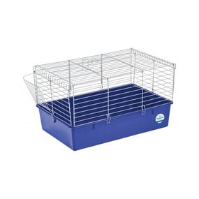 Клітка Природа Кролик 70 для декоративних кроликів хром/синя 70x45x40 см