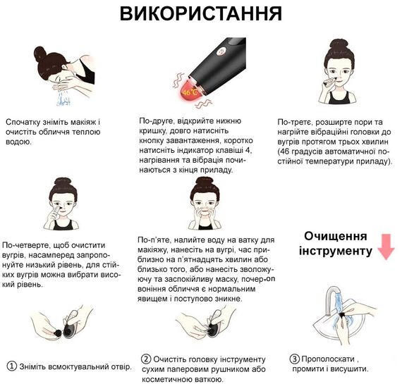 Набір: Вакуумний очисник шкіри та пор Medica+ SkinCleaner 9.0 black + Інструменти для чищення обличчя (EasyClean) | Зображення 3