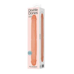 Фалоімітатор двосторонній Baile Double Dones реалістичний, бежевий, 36 × 4,6 см Sex Aura