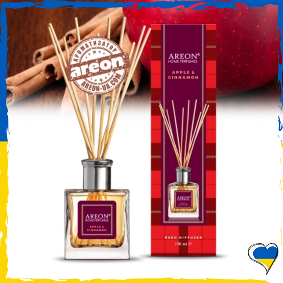 Аромадифузор Areon Home Perfume Tartan Apple Cinnamon 150 мл