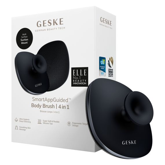 Щітка для тіла GESKE Body Brush metal 4в1 starlight, Чорний