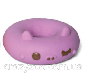 Игрушка для собак Croci Donuts пончик с пищалкой фиолетовый 10 см C6098135