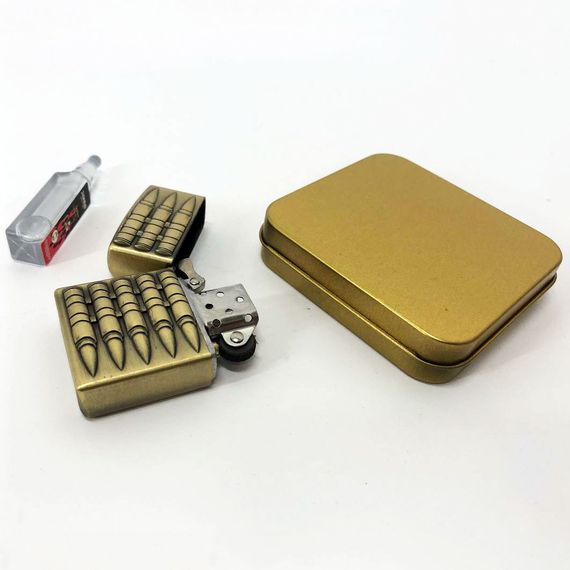 Зажигалка бензиновая в подарочной коробке 367-1, зажигалка подарок на день рождения, необычная зажигалка | Зображення 4