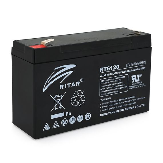 Аккумулятор AGM RITAR RT6120A, Black Case