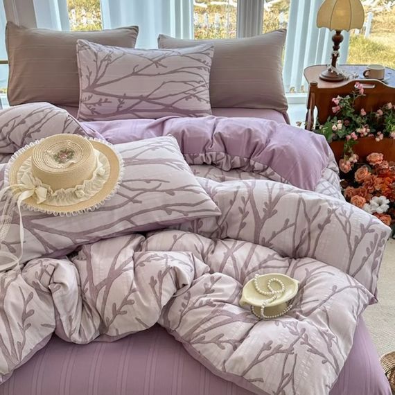 Постільна білизна полуторна з мусліну Colorful Home 21293 150х210 см