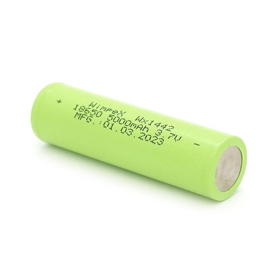 Аккумулятор WMP-5000 18650 Li-Ion Tip Top, 2000mAh, 3.7V, Green | Зображення 1