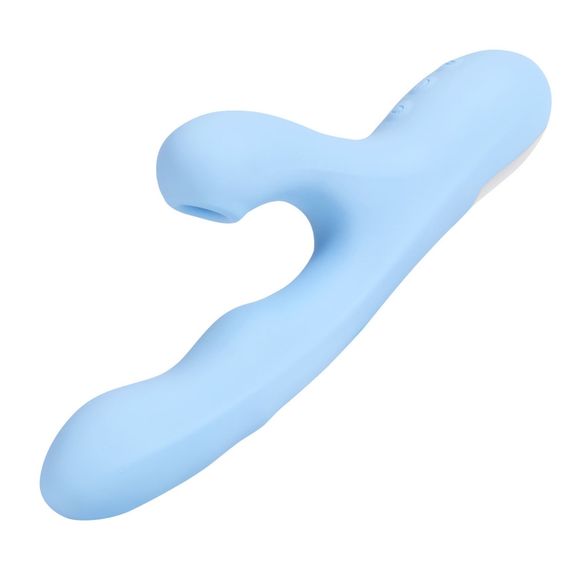 Вібратор-кролик BeYourLover Rosubi з вакуумом, ротацією і підігрівом, блакитний, 12,7 × 3,5 см Sex Aura | Зображення 5