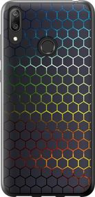 Чехол на Huawei Y7 2019 Переливающиеся соты "498u-1638-17620"