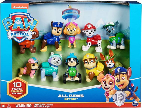 Подарунковий набір 10 фігурок Щенячий патруль Оригінал Paw Patrol 10th Anniversary All Paws On Deck