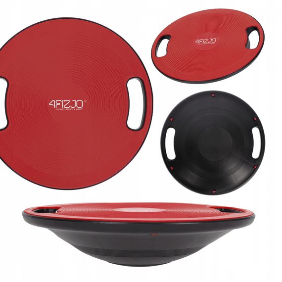Балансувальна платформа 4FIZJO кругла, пластикова 4FJ0621 Red/Black (P-5905973400626)